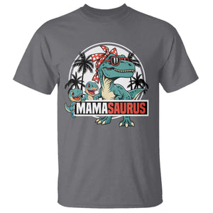 Mamasaurus Dinosaur T Shirt Funny Grandma Saurus Family Matching TS14 Charcoal Print Your Wear