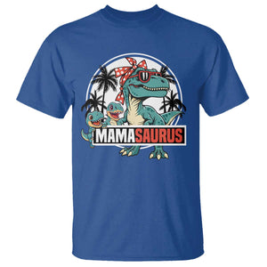 Mamasaurus Dinosaur T Shirt Funny Grandma Saurus Family Matching TS14 Royal Blue Print Your Wear