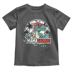Mamasaurus Dinosaur Toddler T Shirt Funny Grandma Saurus Family Matching TS14 Dark Heather Print Your Wear