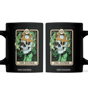 Skeleton Smokes Coffee Mug The Stoner Weed Lover Cannabis 420 TS14 Black Print Your Wear