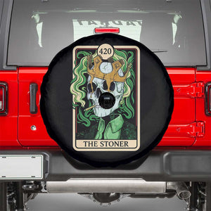 Skeleton Smokes Spare Tire Cover The Stoner Weed Lover Cannabis 420 TS14 Black Print Your Wear