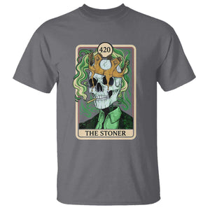 Skeleton Smokes T Shirt The Stoner Weed Lover Cannabis 420 TS14 Charcoal Print Your Wear
