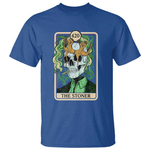 Skeleton Smokes T Shirt The Stoner Weed Lover Cannabis 420 TS14 Royal Blue Print Your Wear