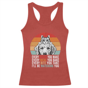 Every Snack You Make Racerback Tank Top Funny Dog Cat Lovers TS14 Red Print Your Wear