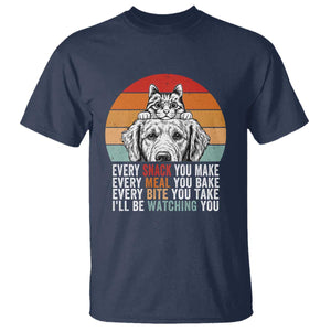 Every Snack You Make T Shirt Funny Dog Cat Lovers TS14 Navy Print Your Wear