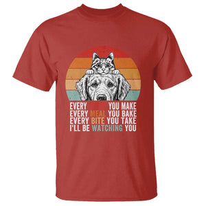 Every Snack You Make T Shirt Funny Dog Cat Lovers TS14 Red Print Your Wear