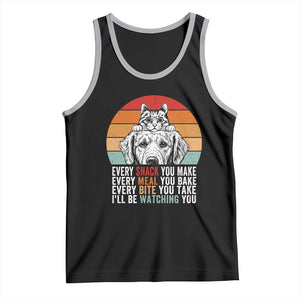 Every Snack You Make Tank Top Funny Dog Cat Lovers TS14 Black Athletic Heather Print Your Wear