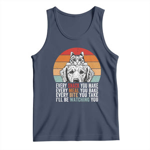 Every Snack You Make Tank Top Funny Dog Cat Lovers TS14 Navy Print Your Wear