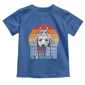Every Snack You Make Toddler T Shirt Funny Dog Cat Lovers TS14 Royal Blue Print Your Wear