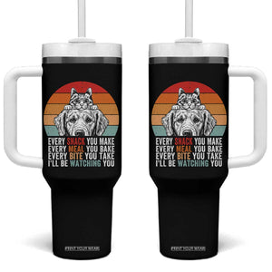 Every Snack You Make Tumbler With Handle Funny Dog Cat Lovers TS14 One Size: 40 oz Black Print Your Wear