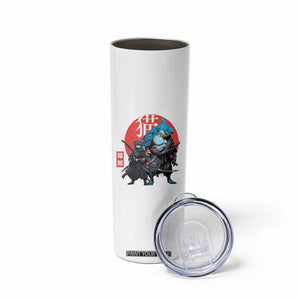 Samurai Cat Shark Skinny Tumbler Retro Japanese Animal Warrior Art TS14 Print Your Wear