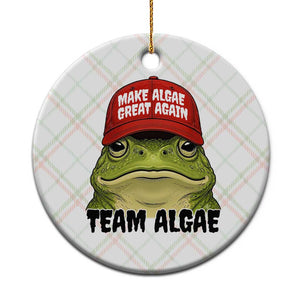 Make Algae Great Again Ceramic Ornament Funny Political Satire Nature Lover Gift TS14 1pc Christmas Plaid Print Your Wear