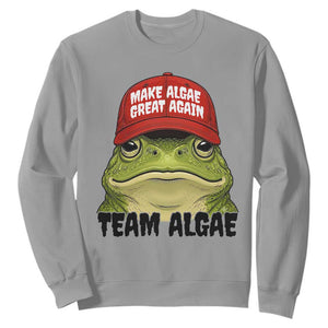 Make Algae Great Again Sweatshirt Funny Political Satire Nature Lover Gift TS14 Sport Gray Print Your Wear