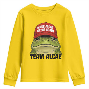 Make Algae Great Again Youth Sweatshirt Funny Political Satire Nature Lover Gift TS14 Daisy Print Your Wear