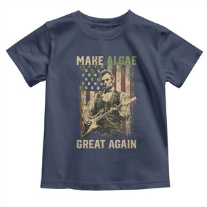 Make Algae Great Again Toddler T Shirt Funny Lincoln Political Satire Humor TS14 Navy Print Your Wear