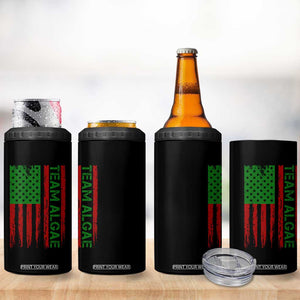 Team Algae 4 in 1 Can Cooler Tumbler Funny Make Algae Great Again American Flag Political Meme TS14 Print Your Wear