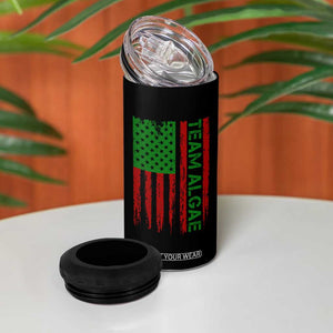 Team Algae 4 in 1 Can Cooler Tumbler Funny Make Algae Great Again American Flag Political Meme TS14 Print Your Wear