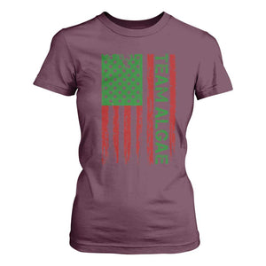 Team Algae T Shirt For Women Funny Make Algae Great Again American Flag Political Meme TS14 Maroon Print Your Wear