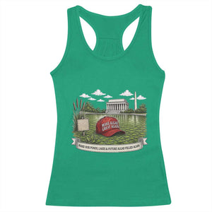 Make Algae Great Again Racerback Tank Top Funny Political Satire Humor TS14 Irish Green Print Your Wear