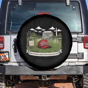 Make Algae Great Again Spare Tire Cover Funny Political Satire Humor TS14 No hole Black Print Your Wear