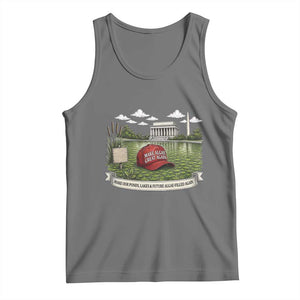Make Algae Great Again Tank Top Funny Political Satire Humor TS14 Black Heather Print Your Wear