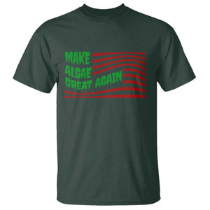 Make Algae Great Again T Shirt Funny Political Satire American Flag Meme TS14 Dark Forest Green Print Your Wear