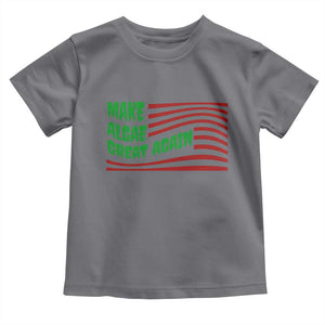 Make Algae Great Again Toddler T Shirt Funny Political Satire American Flag Meme TS14 Charcoal Print Your Wear