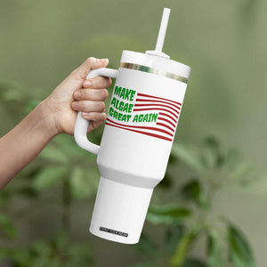 Make Algae Great Again Tumbler With Handle Funny Political Satire American Flag Meme TS14 Print Your Wear