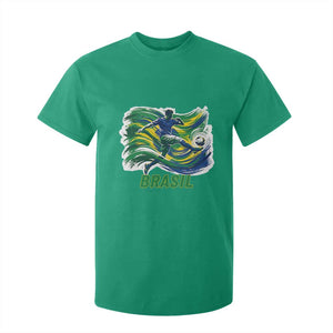 Brazil Soccer Fan T Shirt For Kid Brasil Flag Football Game Day Supporter TS14 Irish Green Print Your Wear