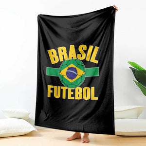 Brazil Soccer Football Fan Brasil Flag Throw Blanket TS14 Print Your Wear