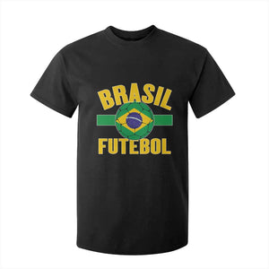 Brazil Soccer Football Fan Brasil Flag T Shirt For Kid TS14 Black Print Your Wear