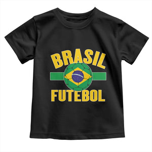 Brazil Soccer Football Fan Brasil Flag Toddler T Shirt TS14 Black Print Your Wear