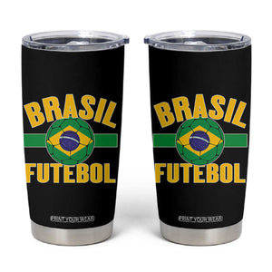 Brazil Soccer Football Fan Brasil Flag Tumbler Cup TS14 Black Print Your Wear