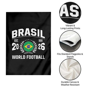 Brasil Flag Brazil Soccer Football Fan Garden Flag TS14 Print Your Wear