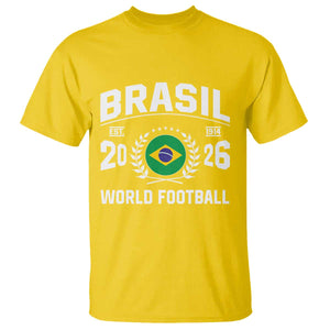 Brasil Flag Brazil Soccer Football Fan T Shirt TS14 Daisy Print Your Wear