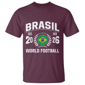 Brasil Flag Brazil Soccer Football Fan T Shirt TS14 Print Your Wear