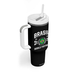 Brasil Flag Brazil Soccer Football Fan Tumbler With Handle TS14 Print Your Wear
