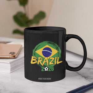 Brazil Soccer Fan Brasil Flag Coffee Mug Brazilian Football Game Day Supporter TS14 Print Your Wear