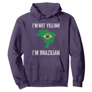 I'm Not Yelling I'm Brazilian Hoodie Funny Brazil Pride TS14 Purple Print Your Wear