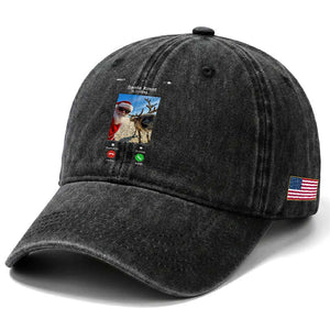 Santa Christmas Meme Washed Cotton Baseball Cap Reindeer Video Call TS14 Print Your Wear