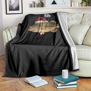 Funny Misspelled Fish Christmas Meme Throw Blanket TS14 Print Your Wear