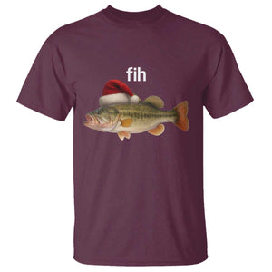 Funny Misspelled Fish Christmas Meme T Shirt TS14 Maroon Print Your Wear