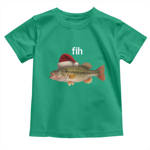 Funny Misspelled Fish Christmas Meme Toddler T Shirt TS14 Irish Green Print Your Wear