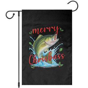 Bass Fish Christmas Garden Flag Merry Chrisbass TS14 Black Print Your Wear