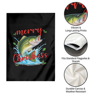 Bass Fish Christmas Garden Flag Merry Chrisbass TS14 Print Your Wear