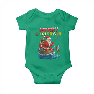 Santa Fishing Christmas Baby Onesie Funny Fisherman Merry Chrisbass Xmas TS14 Irish Green Print Your Wear