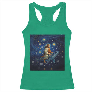 Jesus Christian Racerback Tank Top Stary Night Van Gogh Christmas TS14 Irish Green Print Your Wear