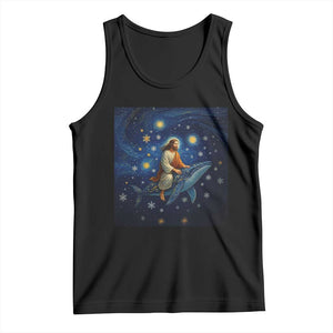 Jesus Christian Tank Top Stary Night Van Gogh Christmas TS14 Black Print Your Wear
