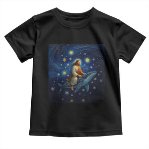 Jesus Christian Toddler T Shirt Stary Night Van Gogh Christmas TS14 Black Print Your Wear