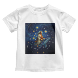 Jesus Christian Toddler T Shirt Stary Night Van Gogh Christmas TS14 White Print Your Wear